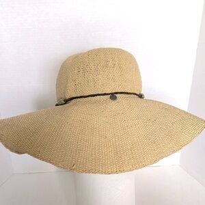 Roxy boho Tan floppy Sun Hat